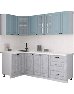 Кухонный гарнитур Интерлиния Мила Деко 1.2x2.2