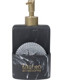 Дозатор моющего средства с подставкой для губки AksHome Crew с подставкой для губки Akshome