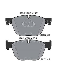 Тормозные колодки Textar 2417001
