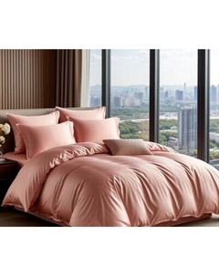 Комплект постельного белья LUXOR №14-1907 Малиновый щербет (N) 2.0 с европростыней Luxor