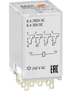 Реле промежуточное КЭАЗ OptiRel G RP55-34-24D-6-CO-G/LD / 281128 Кэаз