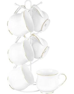 Набор кружек Elan Gallery Белый с золотом / 730768 Elan gallery