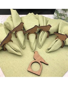 Набор сервировочных салфеток ОМурМебель с держателем Птичка Омурмебель