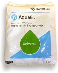 Удобрение ЕвроХим NPK Марка 18:18:18 +3Mg+МЭ Aqualis / 4815629000364 Еврохим