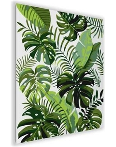 Картина по номерам PaintLine Тропические листья / PL-00153 Paintline