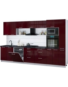 Кухонный гарнитур Интерлиния Мила Gloss 3.5-ПМ1