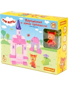 Конструктор Полесье Три кота. Карамелька и замок принцессы / 77452