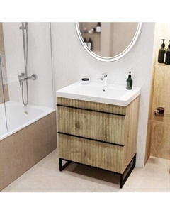 Тумба с умывальником Mixline Окленд 70 551730 + Grace 70 / 641600