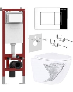 Унитаз подвесной с инсталляцией Asten Readle Zentralmodul AR0601-205CH Asten readle