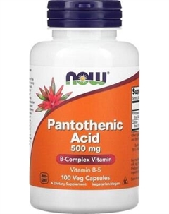 Витаминно-минеральный комплекс NOW Foods Pantothenic Acid 500mg Now