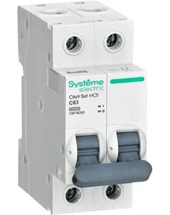 Выключатель автоматический Systeme (Schneider) Electric City9 Set С 63А 2P 6kA 230В / C9F36263 Systeme (schneider) electric
