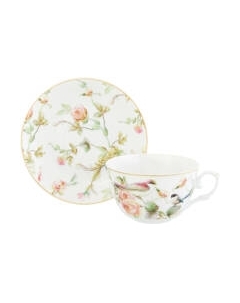 Чашка с блюдцем Elan Gallery Певчие птички / 730756 Elan gallery