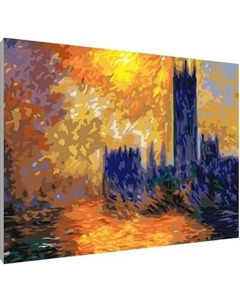 Картина по номерам PaintLine Клод Моне. Лондон. Парламент / PL-00180 Paintline