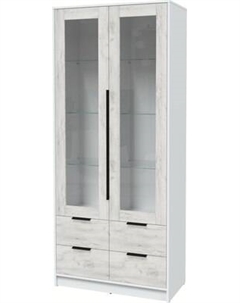 Шкаф с витриной Интерлиния Концепт КТ-ШВ2