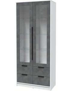 Шкаф с витриной Интерлиния Концепт КТ-ШВ2