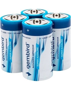 Комплект батареек Gembird GB-LR20-4B