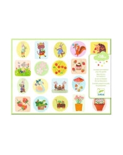 Набор наклеек Djeco Сад Объемные 09087