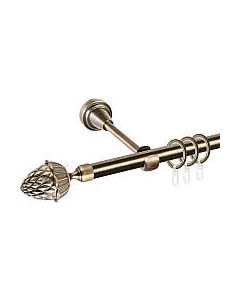 Карниз для штор АС ФОРОС Grace D16Г составной + наконечники Шишка Ас форос