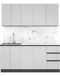 Кухонный гарнитур Артём-Мебель Мэри СН-114 без стекла МДФ 1.8м Артём-мебель