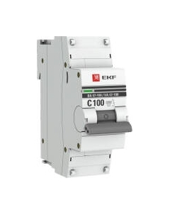 Выключатель автоматический EKF PROxima ВА 47-100 1P 100A (C) 10kA / mcb47100-1-100C-pro Ekf