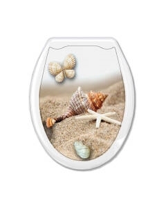 Сиденье для унитаза Еврокомфорт Ракушка Бабочка 104-406-00