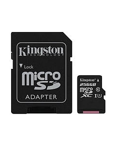 Карта памяти Kingston Canvas Select microSDCS/SDXC 256GB с адаптером