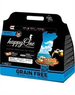 Сухой корм для собак HappyOne Mediterraneum беззерновой со свежим яйцом и свежей сардиной Happyone