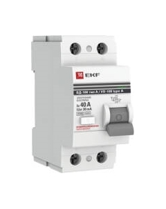 Устройство защитного отключения EKF PROxima ВД-100 2P 40А 30мА / elcb-2-40-30-e-a-pro Ekf