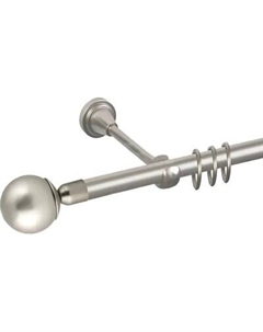 Карниз для штор АС ФОРОС Prime D16Г + наконечники Шар простой Ас форос