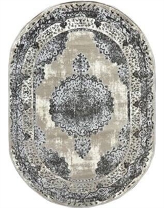 Ковер Bossan Rome D074A-GRI-BEJ-OVAL