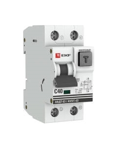 Дифференциальный автомат EKF PROxima АВДТ-63 40А 30мА тип А 6кА (С) / DA63-40-30e Ekf