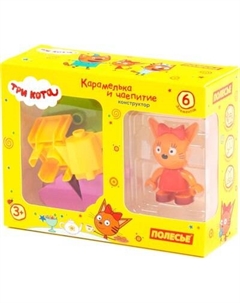 Конструктор Полесье Макси. Три кота. Карамелька и чаепитие / 63714
