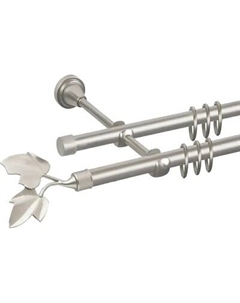 Карниз для штор АС ФОРОС Prime D16Г/16Г + наконечники Лист ветка Ас форос