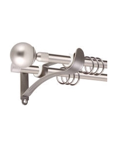 Карниз для штор АС ФОРОС Prime D16Г/16Г + наконечники Шар простой Ас форос