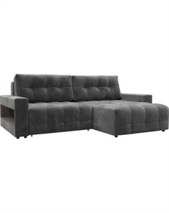 Диван угловой Лига Диванов Лига-053 НПБ угол универсальный с полками / 128948 Лига диванов