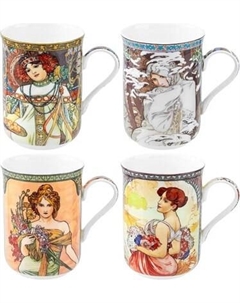 Набор кружек Elan Gallery New Bone China Времена года / 420620 Elan gallery