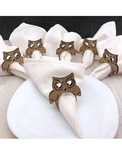 Набор сервировочных салфеток ОМурМебель Сова С кольцами Омурмебель