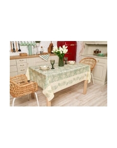 Скатерть Stolima Декор-шанс 5011-2 Романтика/Зелень айвори