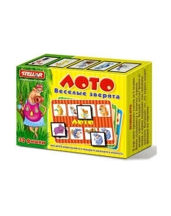 Развивающая игра Stellar Лото Веселые Зверята / 00905