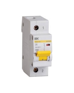 Выключатель автоматический IEK ВА47-100 1P 6А 10кА D / MVA40-1-006-D Iek