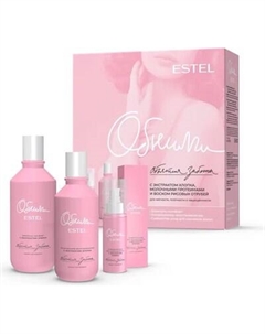 Набор косметики для волос Estel Объятия заботы Шампунь 300мл+Кондицицонер 300мл+Сыворотка 100мл