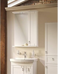 Шкаф с зеркалом для ванной Runo Мерида 58 правый