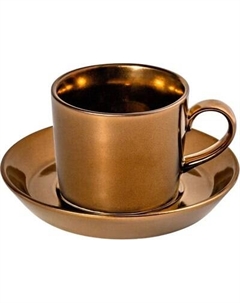 Чашка с блюдцем Elan Gallery Бронза / 540909 Elan gallery