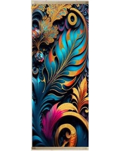 Картина по номерам Флюид Восточные узоры 35x88 / HRP0115