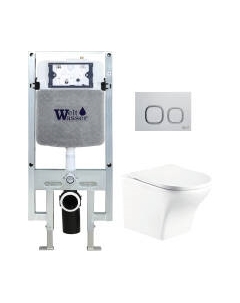 Унитаз подвесной с инсталляцией WeltWasser Amberg 497 ST+Odenbach 004 GL-WT+Amberg RD-WT Weltwasser