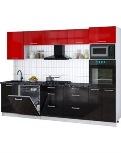 Кухонный гарнитур Интерлиния Мила Gloss 2.9-ПМ1