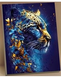 Картина по номерам Флюид Неоновый леопард 40x50 / HR0596