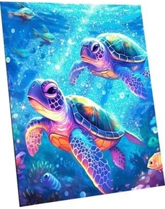 Картина по номерам Флюид Морские черепахи 40x50 / SHR0543