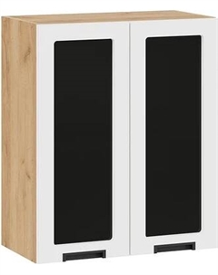 Шкаф навесной для кухни ТриЯ Гренада 1В6С с двумя дверями со стеклом Трия