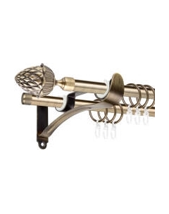 Карниз для штор АС ФОРОС Prime D16Г/16Г + наконечники Шишка Ас форос